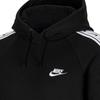 Nike Sportswear Contrast Logo Print Hoodie Pullover Long Sleeve Sweatshirt Women Tops Black CU9262-010