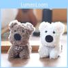 Westie Puppy Plush Keychain Cute Backpack Charm Stuffed Animal Gift For Dog Owners