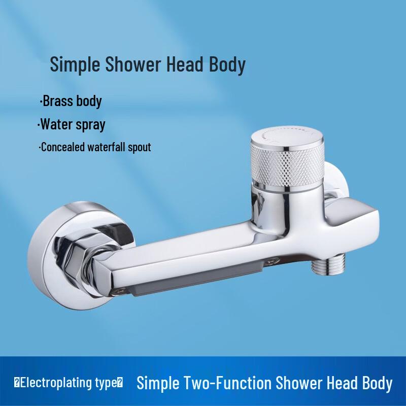 TLXT Gunmetal Grey Waterfall Bathtub & Shower Mixer Faucet