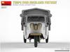 Miniart 1/35 Scale German Tempo E400 High Loader Flatbed Delivery Van, Three-Wheel Plastic Model, Model MA35371