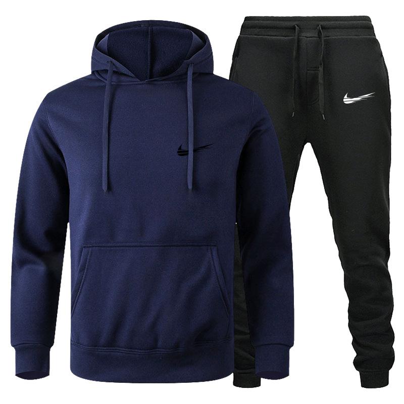 Herrenanzug Europäischer und amerikanischer Herrenanzug Sportpullover Fleece-Pullover Herren-Hoodie