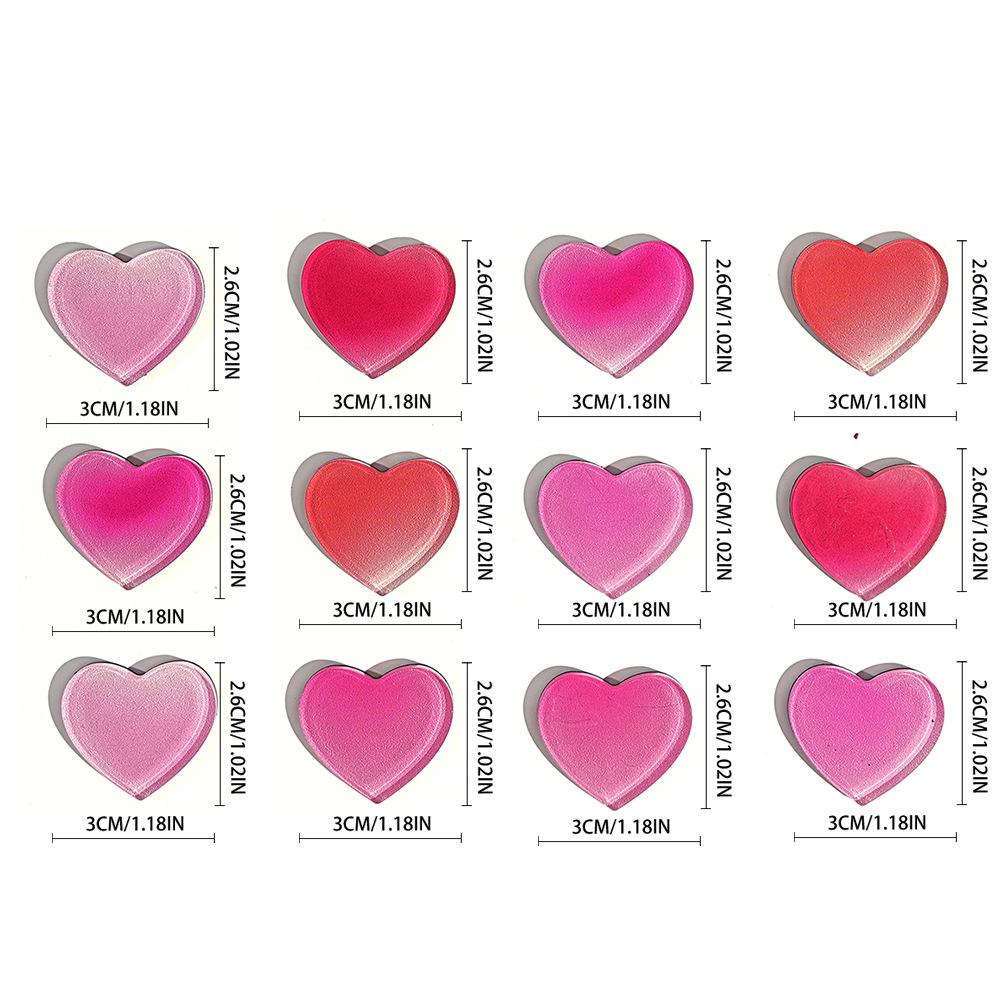 TYCT101-106 Creative Sakura Fridge Magnets - Heart-Shaped Acrylic Magnetic Dots for Refrigerator Decoration and Organization