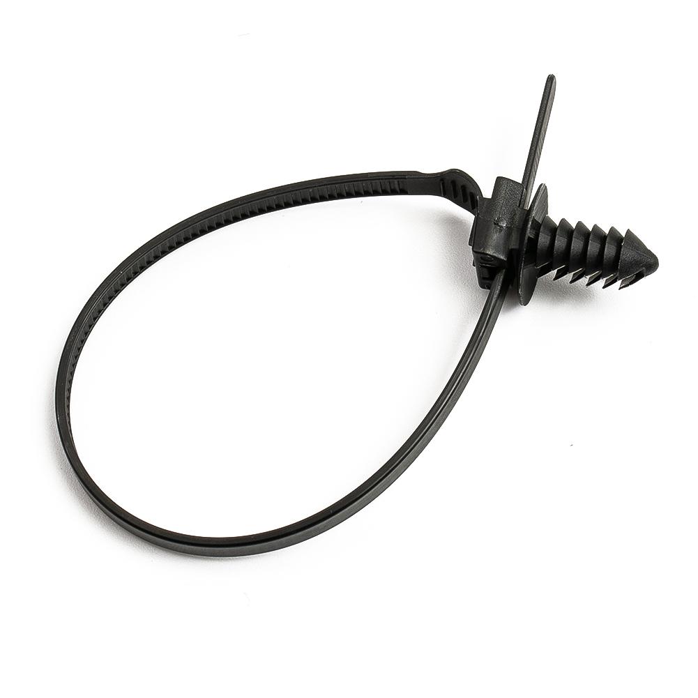 Nylon Cable Ties Wear-resistance Wire Parts Pipe Released Zip Straps 185mm 50pcs Black Car Fastener Bundle Nylon