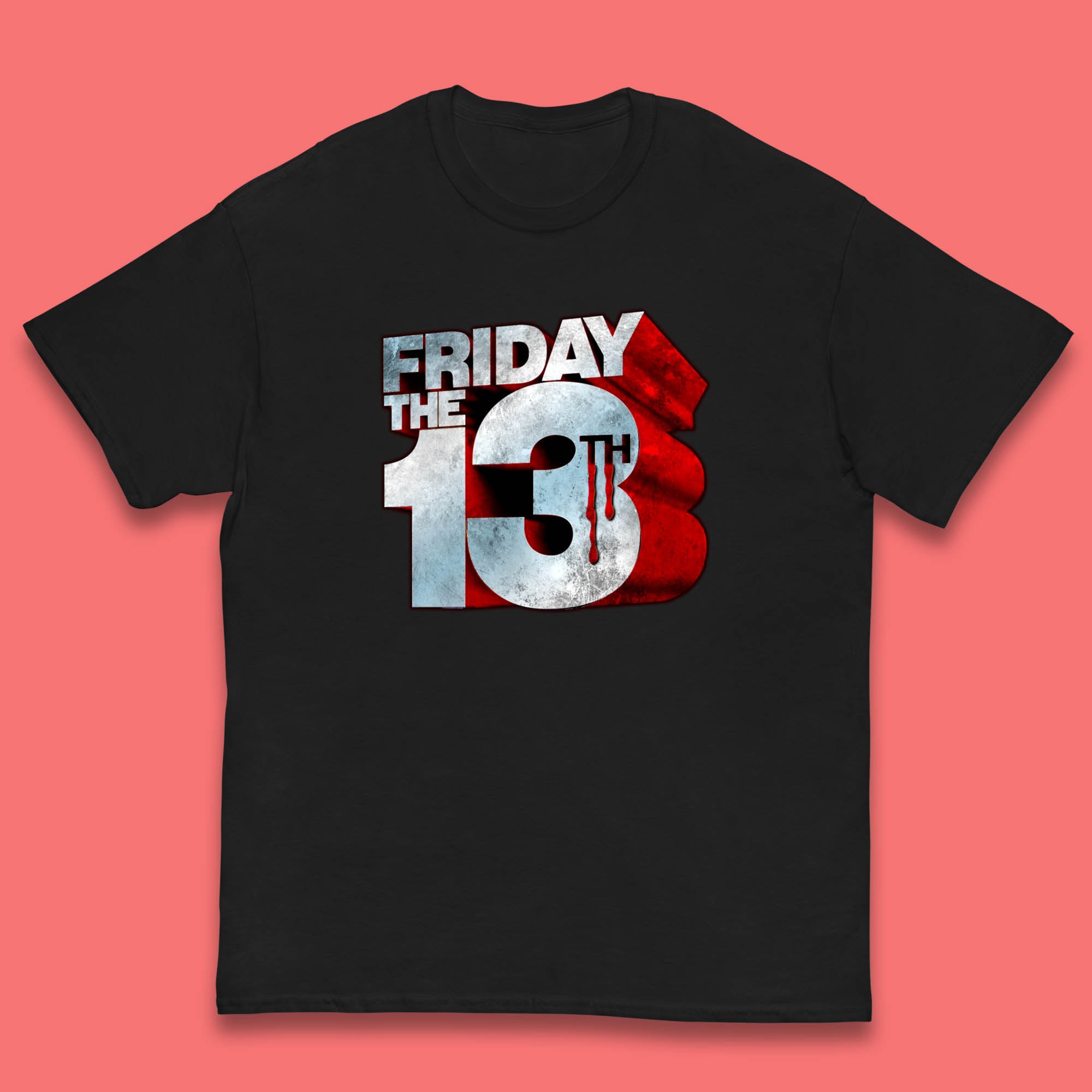 Halloween Friday The 13th Horror Movie Horror Classic 80s Movie Kids T Shirt 140