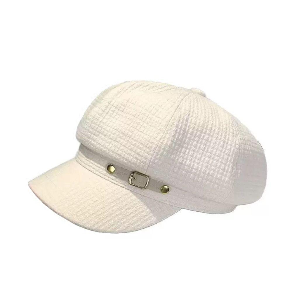 Accessories Berets Caps Octagonal Visors Cap Casual Buckets Hat Women