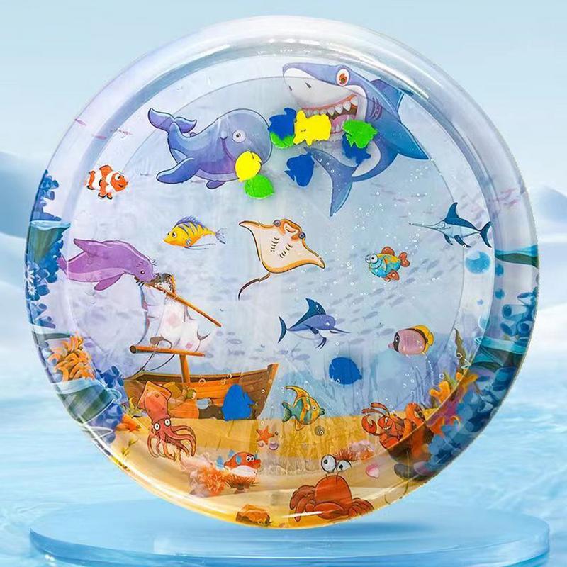 Water Sensory Play Mat For Cats Pet Cooling Mat For Hot Weather Interactive Cat Toys For Pet Cat Dog Play Cool Comfortable