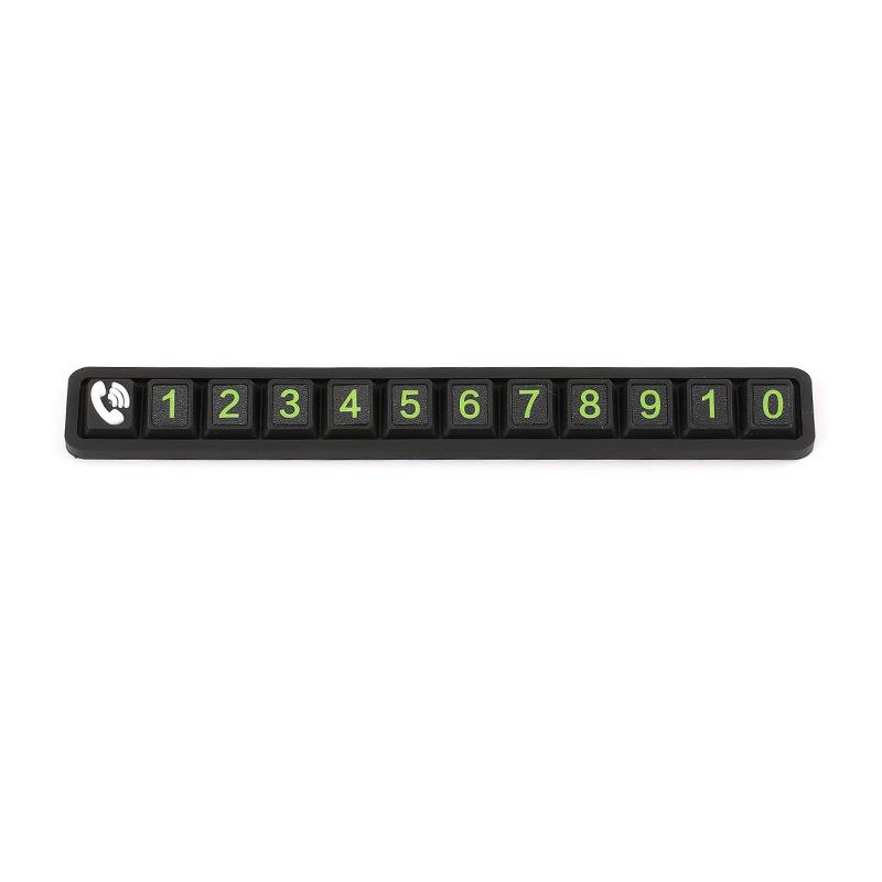 

Car Temporary Parking Card Phone Number Card Plate Telephone Number Stop Luminous Parking Aid Garage Car Accessoires Interior чёрный