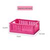 Foldable Plastic Storage Basket - Creative, Stackable Bin for Desktop, Living Room, or Refrigerator Organization