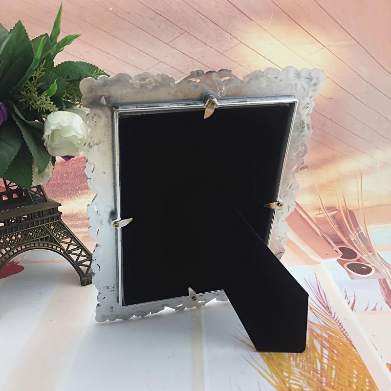 WTEMPO 1PC European Style Vintage 6-inch Wedding Photo Frame Advanced Resin Photo Frame Decoration Drop Glue Simple Photo Frame