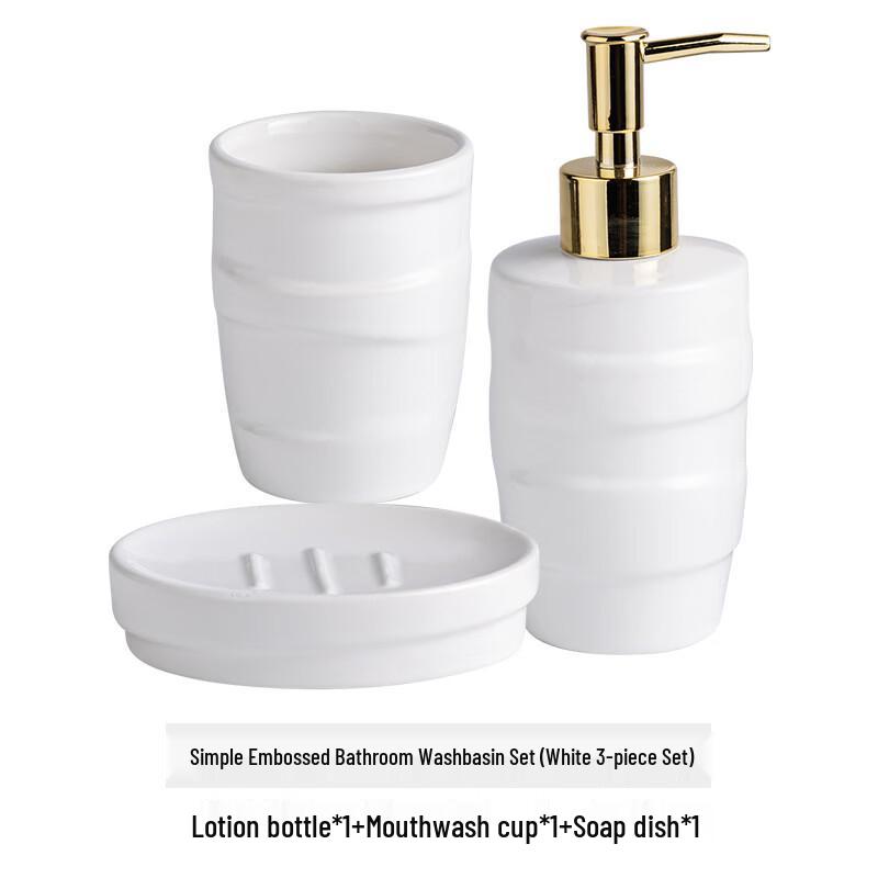 OLOEY Ceramic Bathroom Wash Set