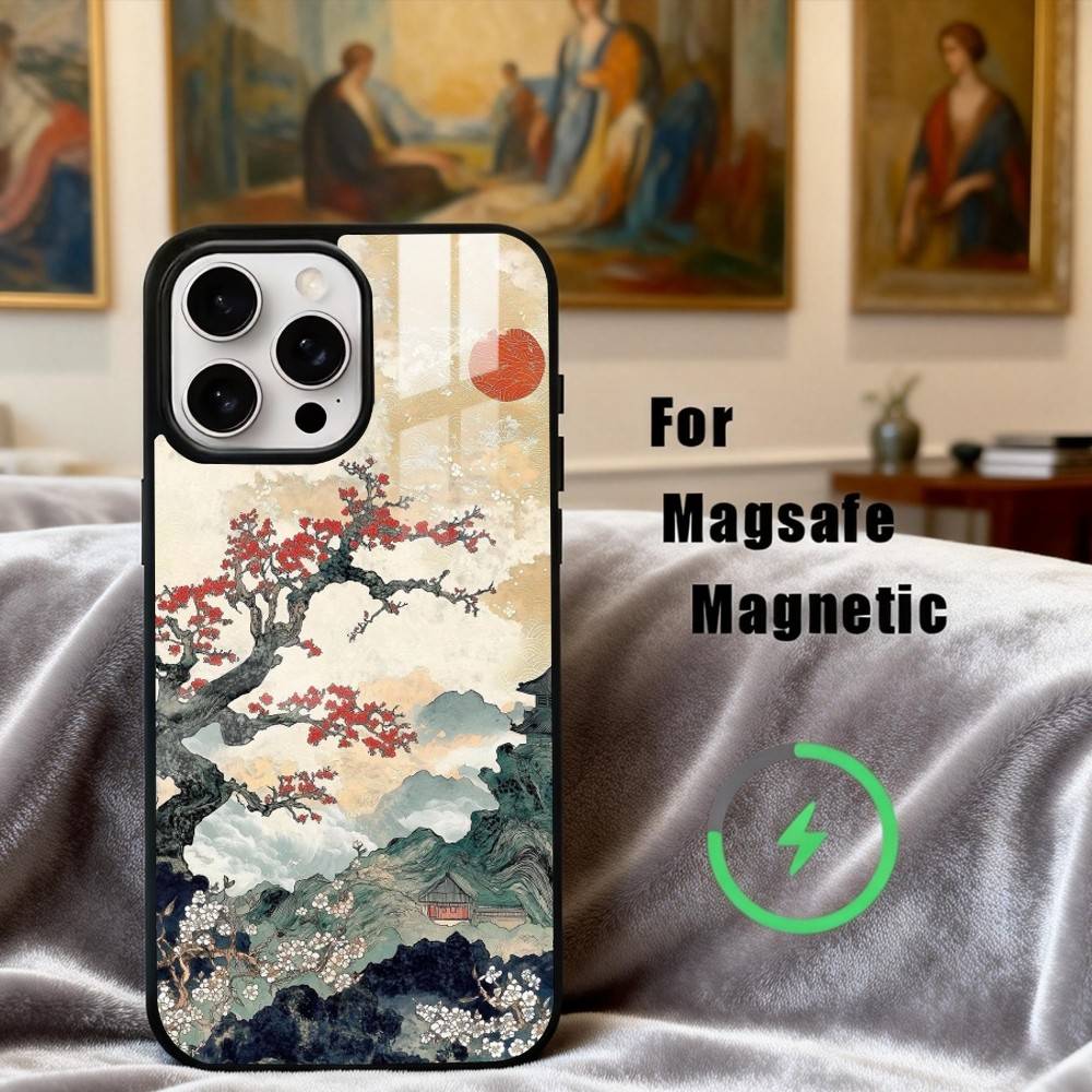 C-Chinesisch-E l-Landschaft-E Handyhülle Für iPhone 17,16,15,14,13,12,Plus,Pro,Max für Magsafe Magnetisches Kabelloses Laden