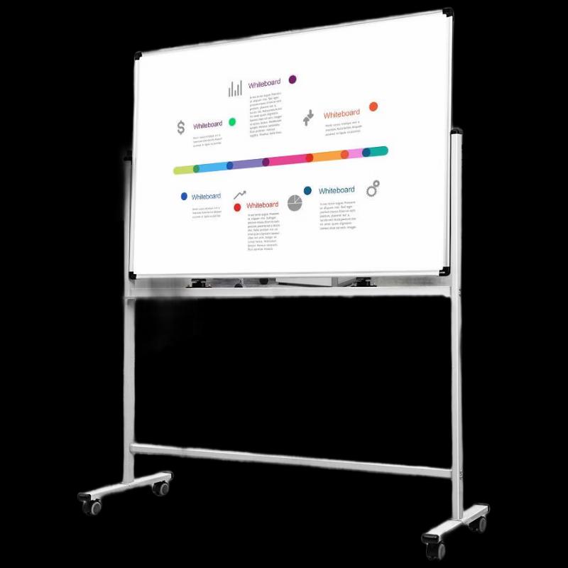 Deli 150x90cm Magnetic Double-Sided Mobile Whiteboard