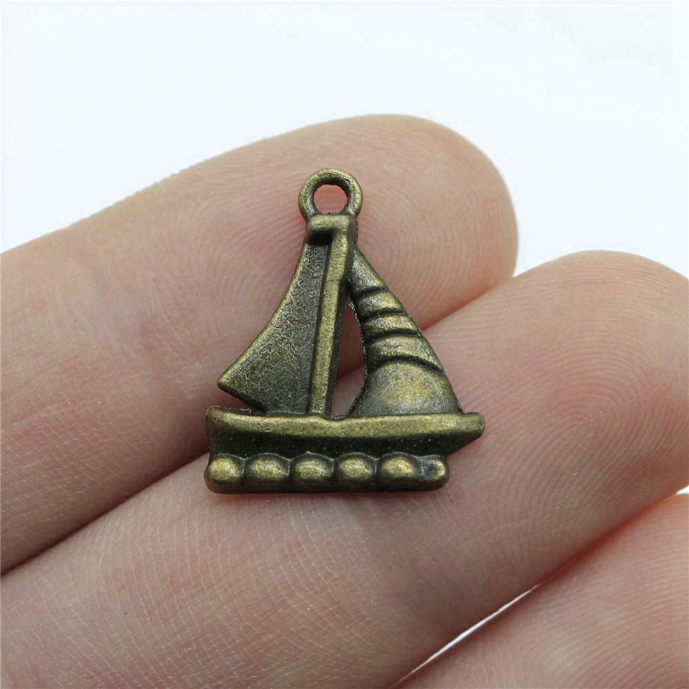 Charms Airplane Ship Pendants Minimalist Jewelry Components QC001