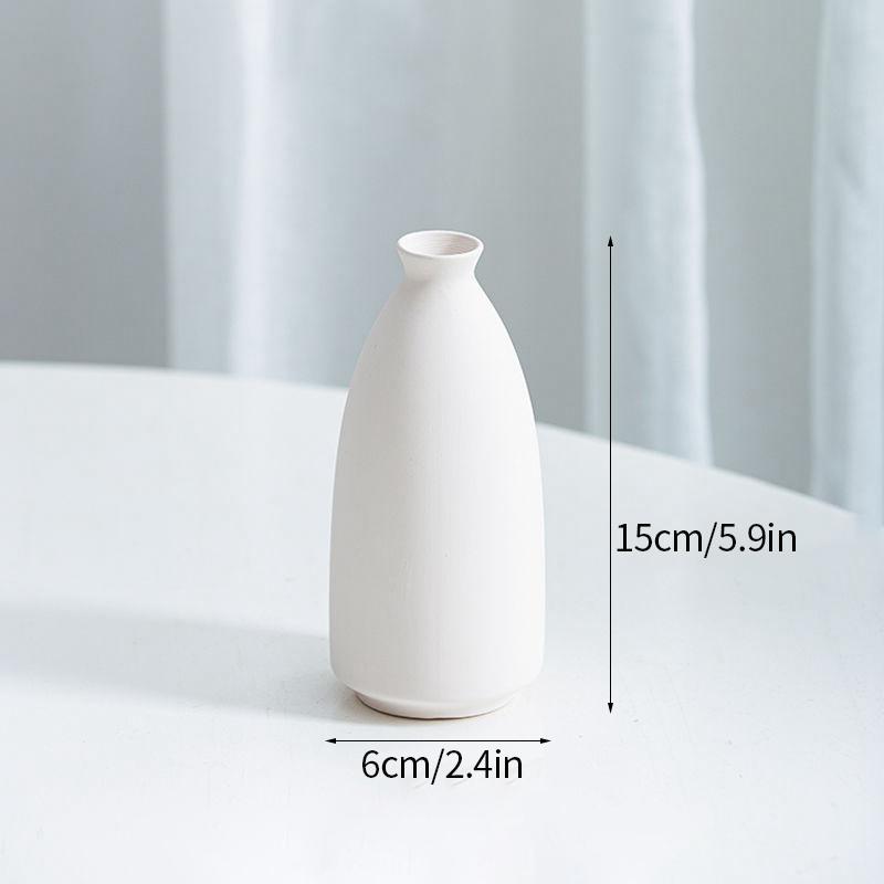 Nordic Ceramic Vase Morden Decorative Flower Bottle Dry Flower Vases for Home Desktop Vase Table Decor Flower Arrangement