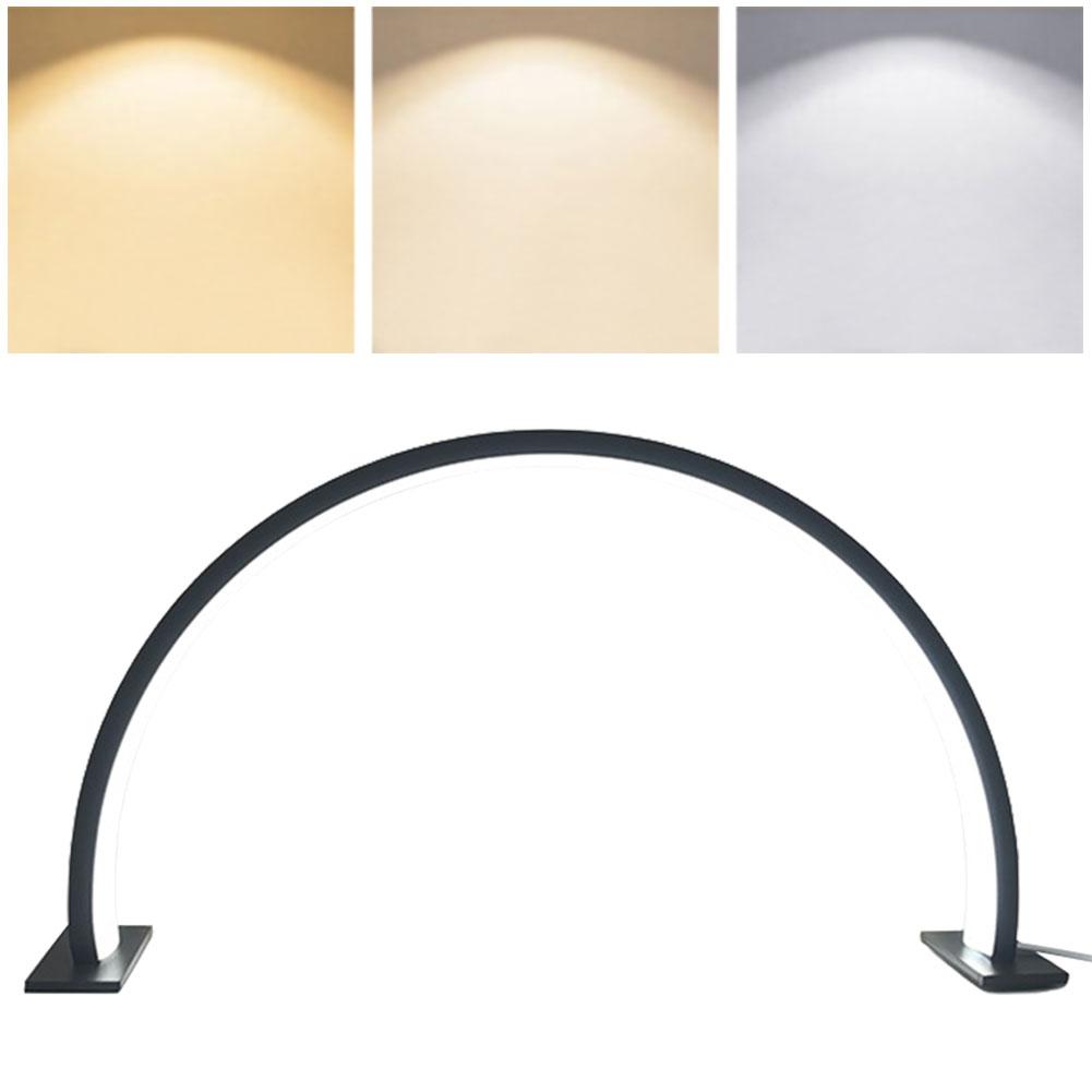 LED Half Moon Lamp Eyelash Lighting Semi-Permanent Ring Light Beauty Table Clamp Cradle Makeup Tattoo Salon Nail Desk Work Lamp
