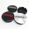 ATA1 4pcs 56mm 53mm Volk Rays Racing Wheel Center Caps Hub Car Styling Rims Replacement Rims Cover Emblem Badge Auto Accessories