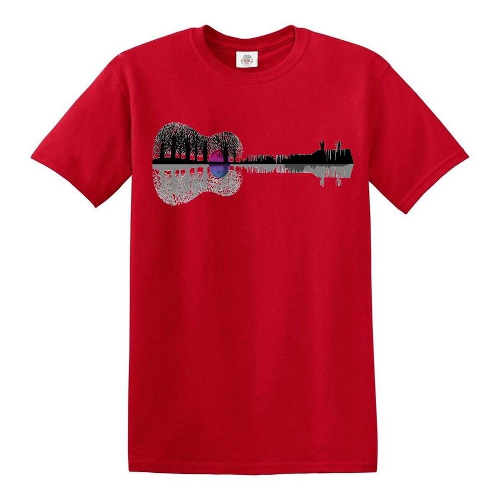 Music instrument tree tshirt tree of life tribal gift guitar tree rock top tee 2XL