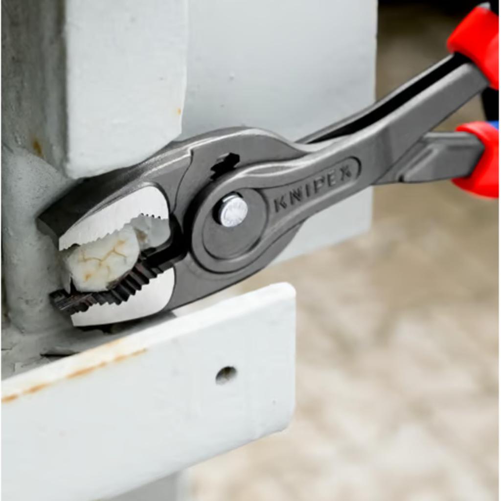 KNIPEX Twin Grip Slip Joint Adjustable Opening for Removing Removing Worn and Comfort Pliers, Width, Screws, Bolts, Nuts, More, Handle, 250mm,