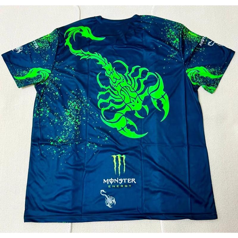 Herren-T-Shirt mit Monster Energy Dosenmuster für Streetwear, Bequem für Motorradrennen, Brandneues Modell 2026