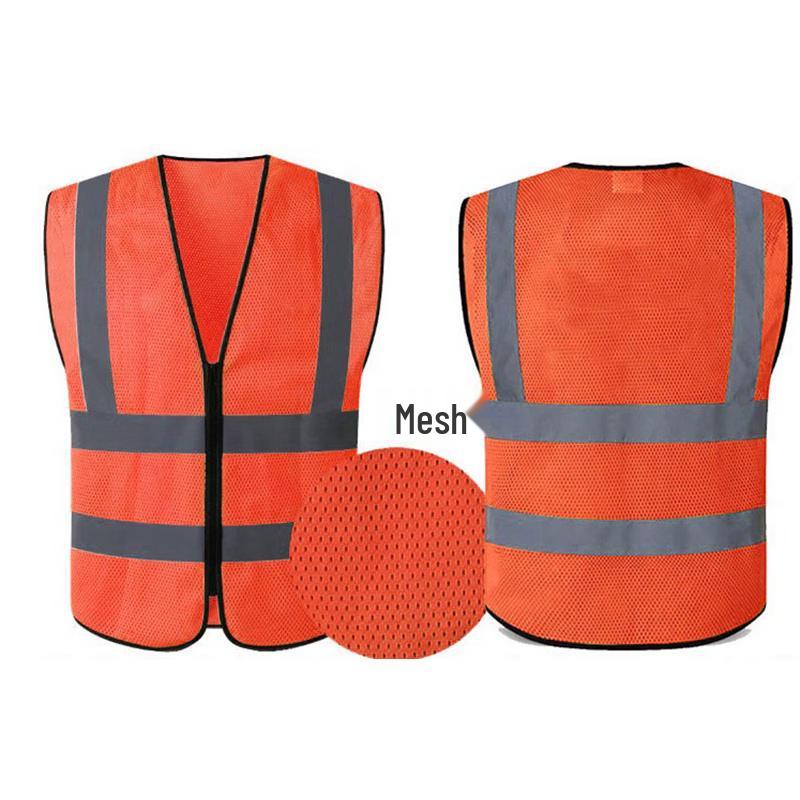 Reflexní bezpečnostní vesta s více kapsami