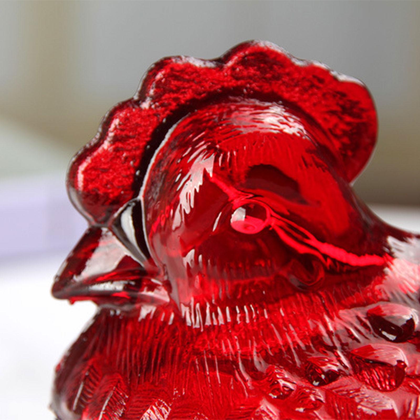 Premium Crystal Chicken Canister For Organizing Dry Goods Storage Container With Lid For Snacks Candy