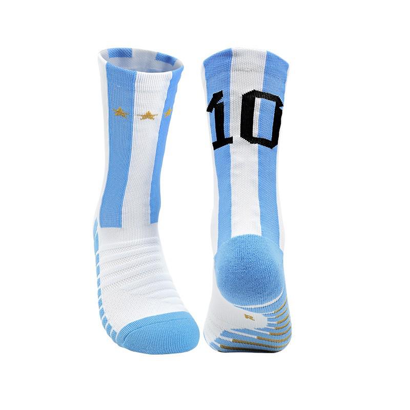 Men's Professional Anti-Slip Mid-Calf Football Socks with Towel Bottom for Training and Casual Sports