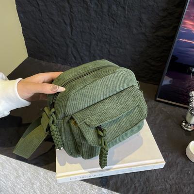 Small Fresh and Cute Small Cloth Bag Women's Summer New Trendy Children's Shoulder Girl Student Messenger Bag