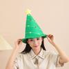 Portable Holiday Christmas Tree Costume Hat with Festival Ornament Comfort Fits for Parties Supplies Home Accessory