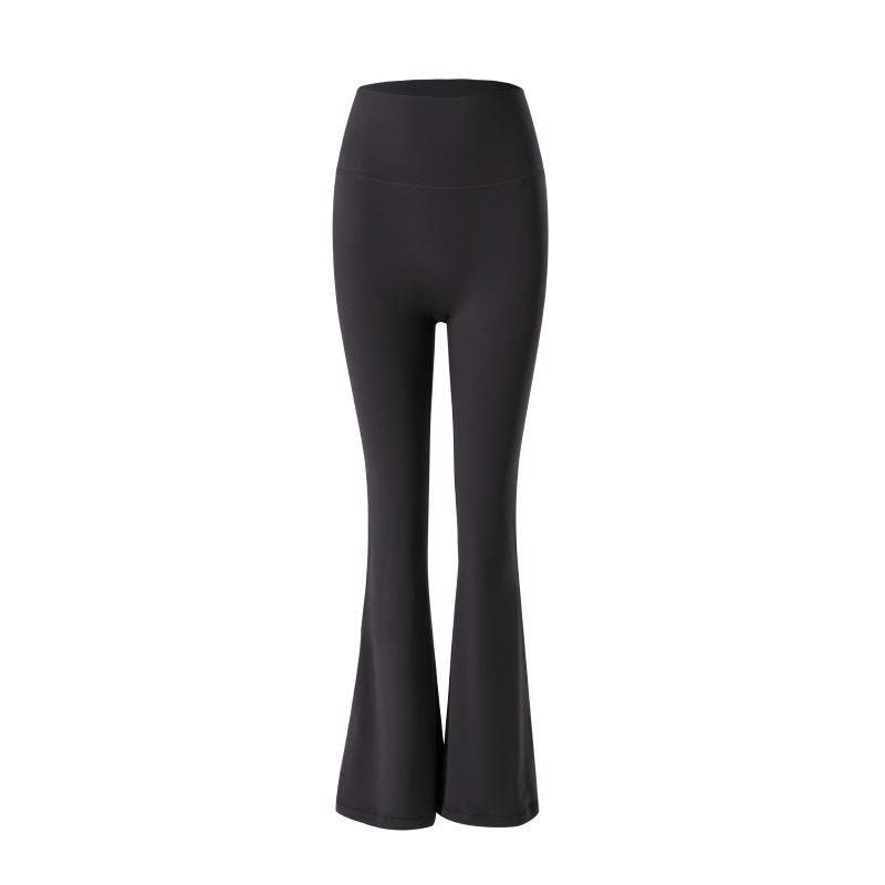High Waist Slimming Yoga Flare Pants - Quick-Drying, Butt-Lifting, Casual Shark Skin Fit for Women’s Autumn Fitness Training.
