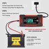12V 6A Max Smart Pulse Repair Battery Charger For Car Moto Lead Acid AGM Batteries 14.6V 6A LiFePO4 Battery Charger LCD Display