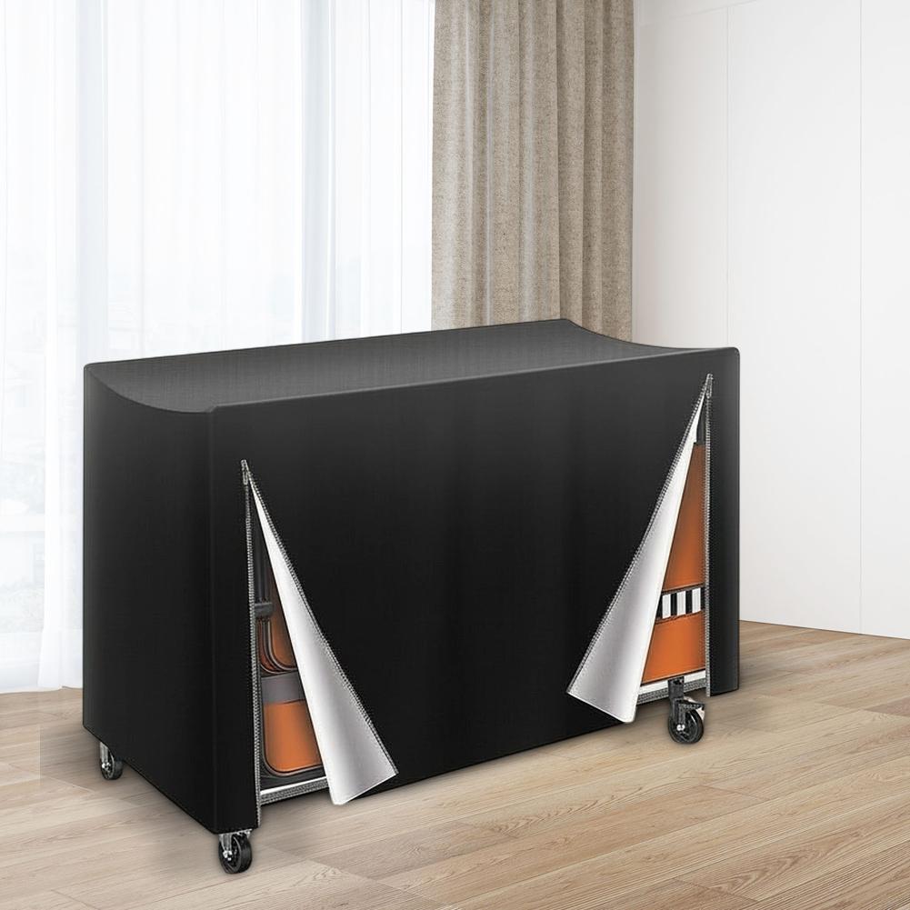 Waterproof Folding Chair Rack Cover for VEVOR Made of 210D Oxford Cloth with Windproof Drawstring and Dual Zipper Design