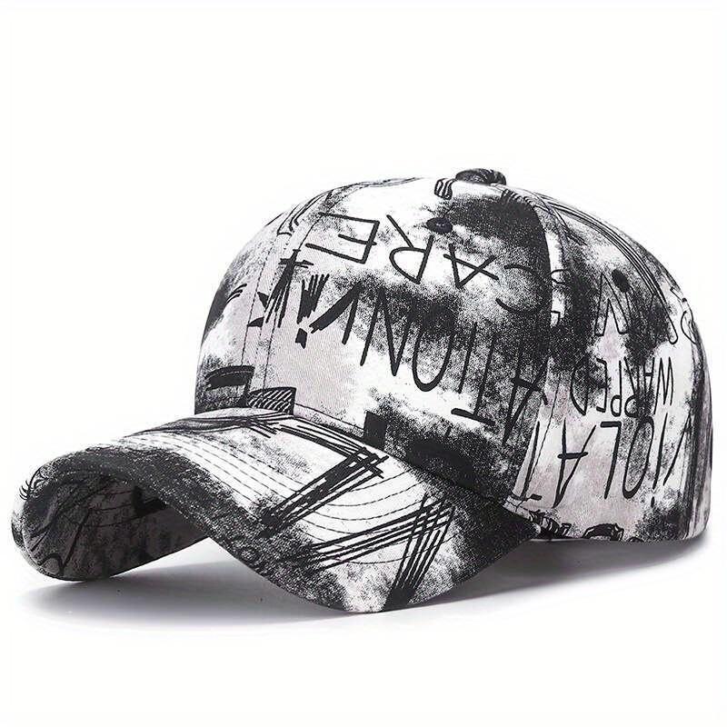 Yiran bag Ontwerper Graffiti Doodle Katoenen Baseballpet Voor Mannen Vrouwen Kpop Hoed Gebogen Klep Verstelbaar