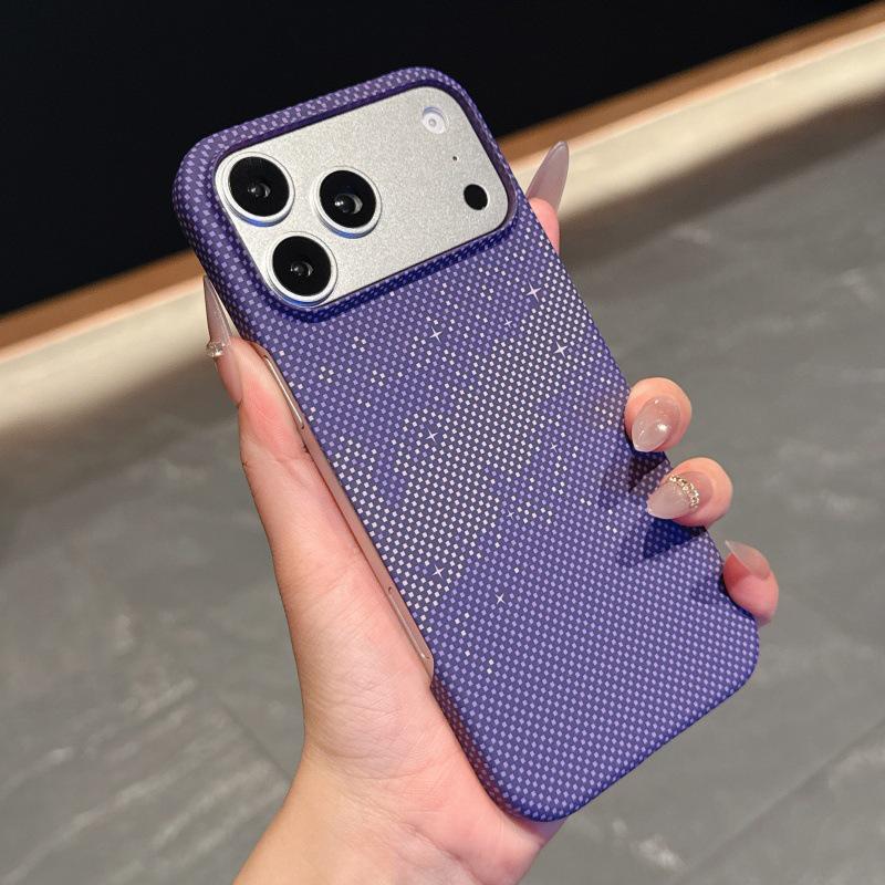 Kevlar Ultra-Thin iPhone 17 Case, Carbon Fiber Texture, Magnetic Charging, Drop-Proof Protection iPhone 16