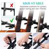 The GUITTO Plastic Multi Guitar Rack Stand is a foldable universal display rack for band and stage and can hold acoustic a portable guitar holder 3