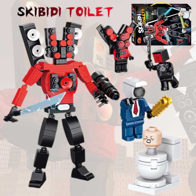 Skibidi Building Toilet Blocks Titan Audioman Diy Puzzle Early Toys Educational