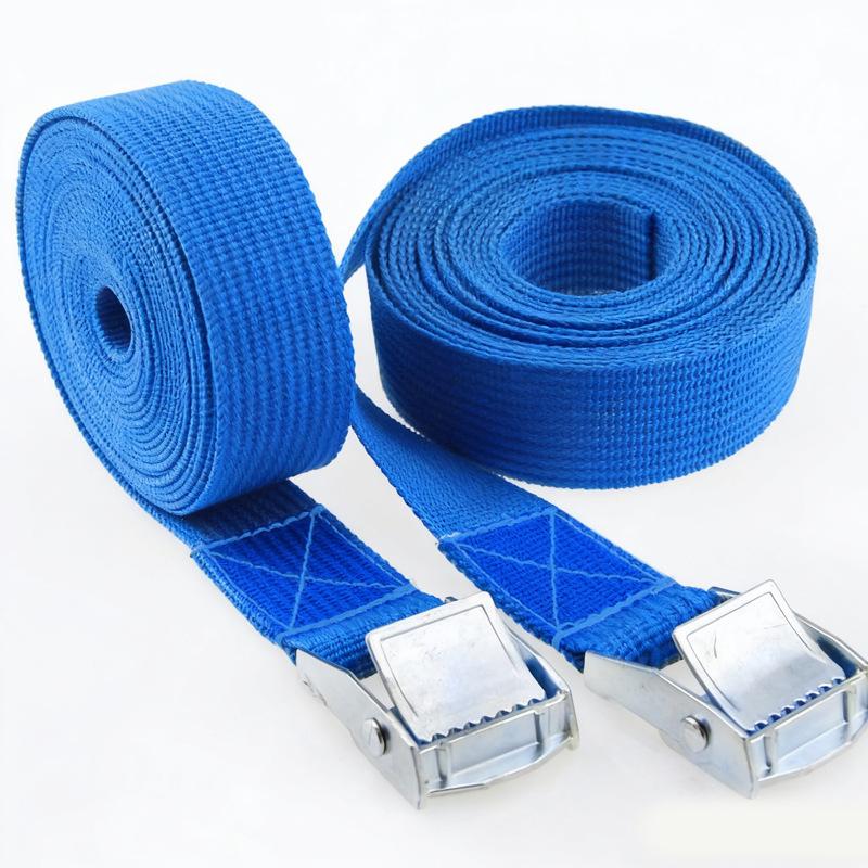 2.5cmx1m Zinc Alloy Buckle Hooks Lashing Strap W/ Buckle Nylon Quick Release Cargo Tie Down Luggage Bag Packing Straps Tied With