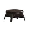 Chinese Style Coffee Table and Thai Style Retro Kung Fu Tea Set with Bamboo Basket with Lid Round Coffee Table for Domestic Use