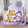 1pc Winnie The Pooh Printing Blanket - Soft, All-Season Throw for Office Blanket,  | Personalized Gift with Adorable Cartoon Design