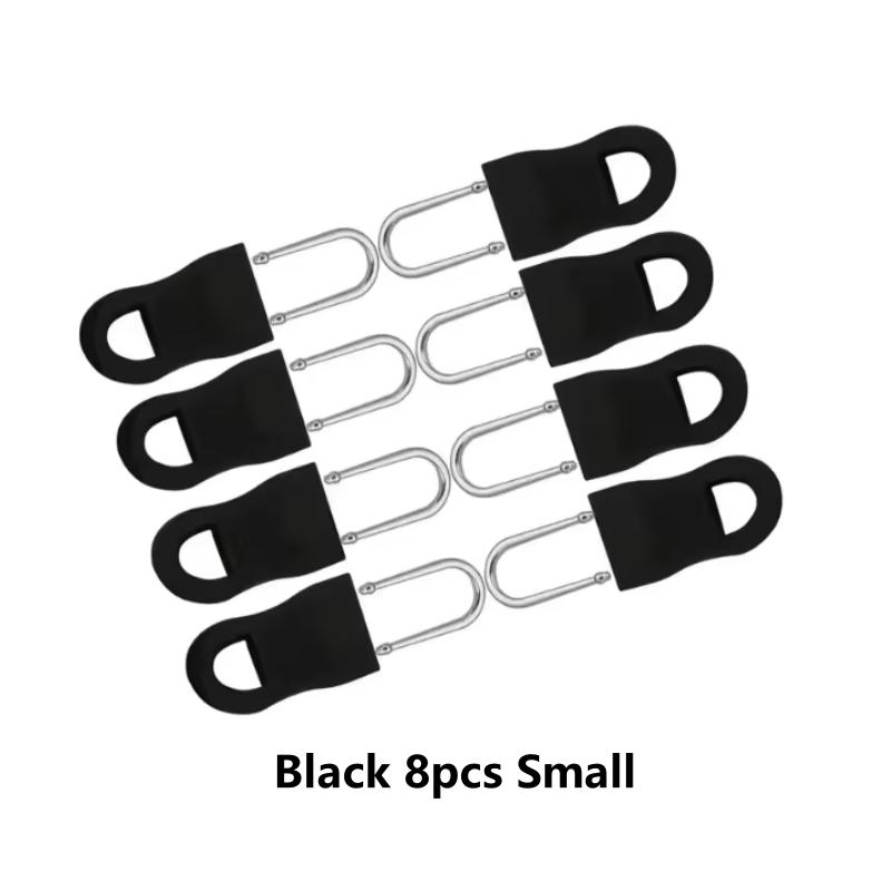 

8Pcs Replacement Zipper Head Tool-free Removable Zipper Puller for Luggage Schoolbag End Fit Rope Tag Clothing Zip Fixer Broken