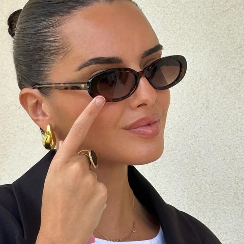 Sexy Small Oval Women Sunglasses Woman Fashion Cat Eye Design Sun Glasses FemaleRetro Sunglass Colorful Shade Eyewear