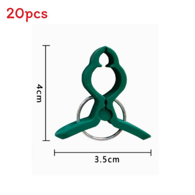 Gardening Fixing Clips Set With Ties For Home Plant Support And Climbing Vegetables