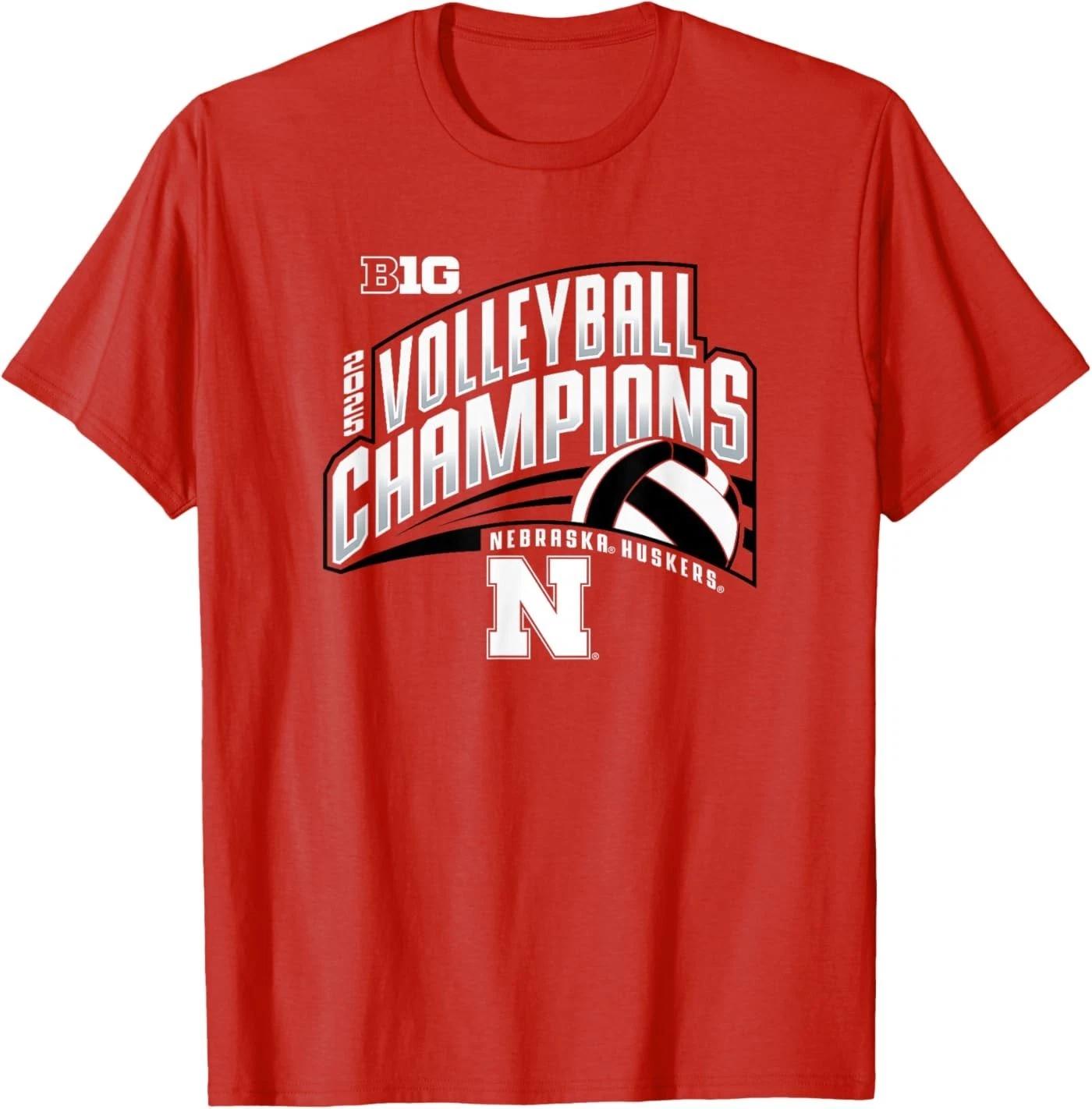Футболка Nebraska Cornhuskers Чемпионы Big Ten 2025 по волейболу 2XL