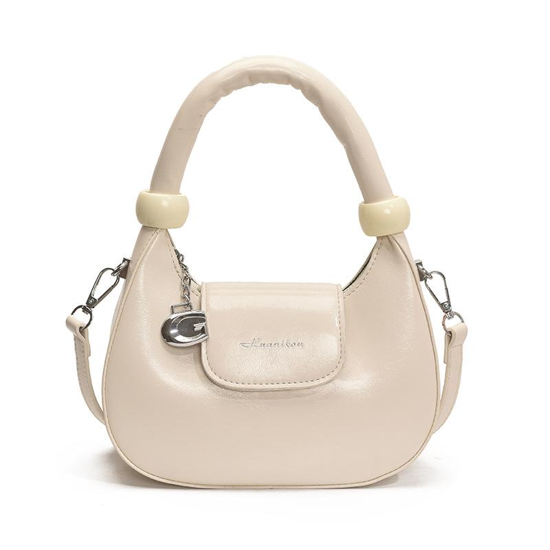 2025 New Fashion Crescent Moon Bag Women's Personality Simple Going Out Messenger Bag New Niche Portable Commuter Shoulder Bag