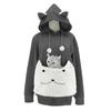 European & American Fashion Embroidered Women's Pet Hoodie with Large Pocket - Bestseller in Stock