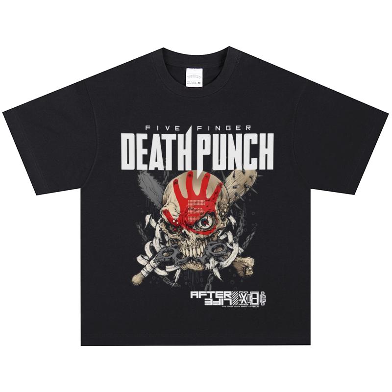 Five Finger Death Punch Graphic Tee, Casual Short Sleeve XXL