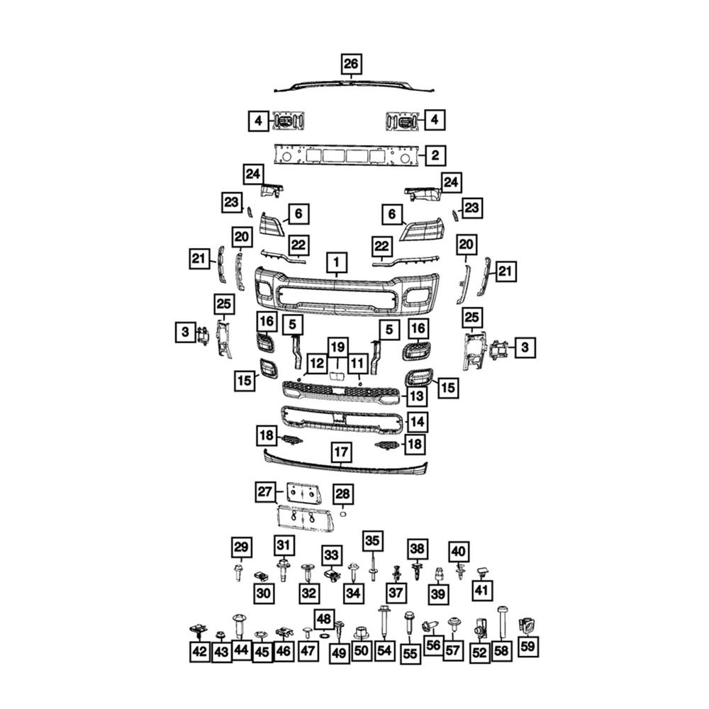 Front Bumper Side Bracket for Dodge Ram (68668795AA)