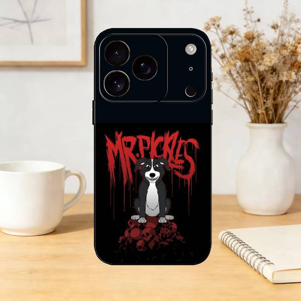

Adult Swim Cartoon M-Mr. Pickles Phone Case Silicone black Soft For IPhone 17,16,15,14,13,12,11,SE,Plus Pro Max iPhoneXSMAX