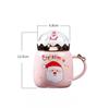 Creative Christmas Ceramic Cup Cute Santa Mug Household Water Cup Gift Cup