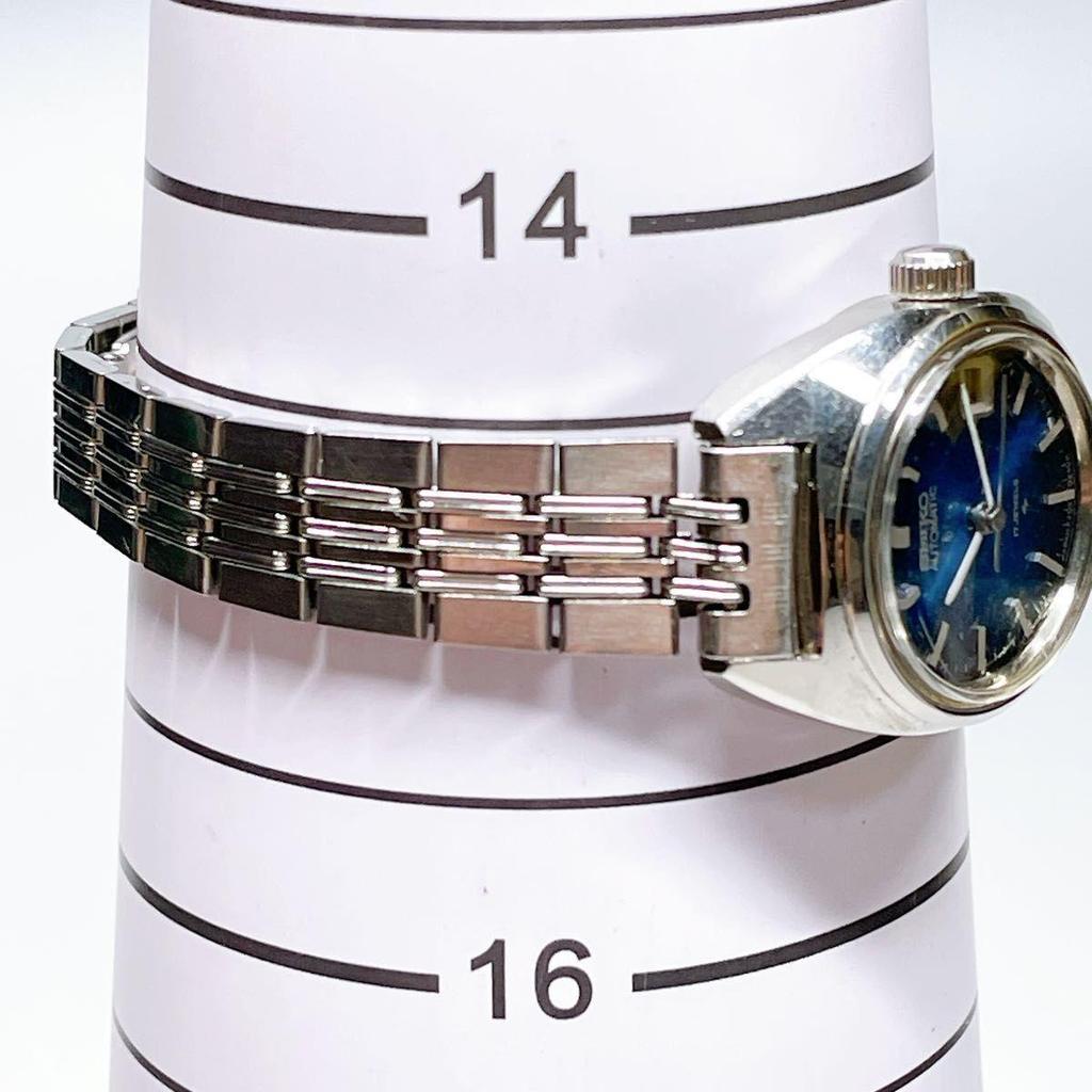 Used 61 SEIKO AUTOMATIC 17JEWELS Blue Dial Ladies Watch