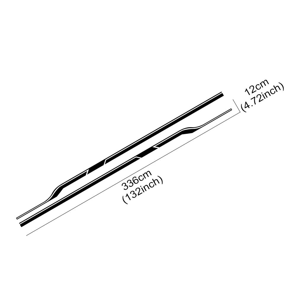 Car Body Side Skirts Long Striped Stickers For Volkswagen VW Transporter T4 T5 T6 Van Camper Car Decoration Stickers Accessories